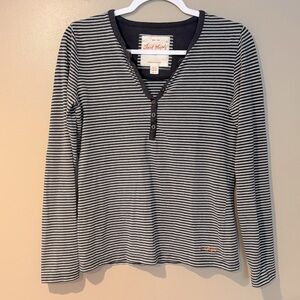jack murphy Striped Long Sleeve Henley